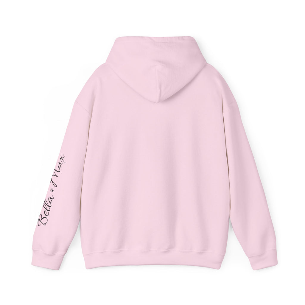 Personalized Cat Dad Hoodie - Loved Better Every Day | Pet Names on Sleeve | Choose Your Style | Custom Cat Dad Gift | Gildan Hoodie