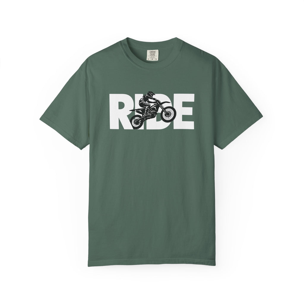 RIDE Dirt Bike T-Shirt | Dirt Bike Rider Graphic | Comfort Colors Tee