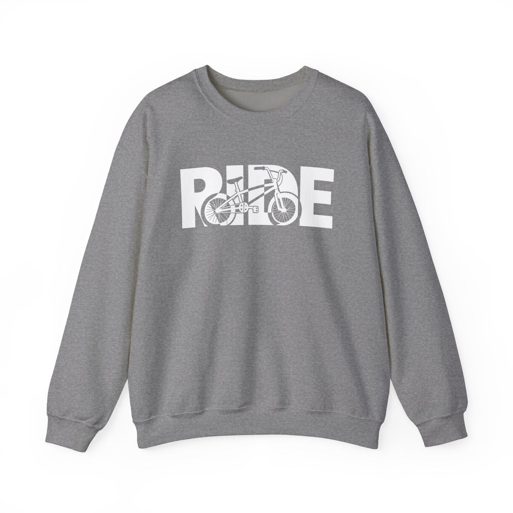 RIDE BMX Sweatshirt | BMX Bike Graphic | Gildan Crewneck