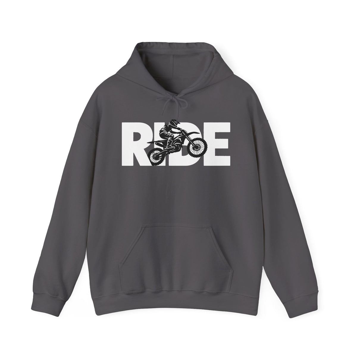 RIDE Dirt Bike Hoodie | Dirt Bike Rider Graphic | Gildan Hoodie