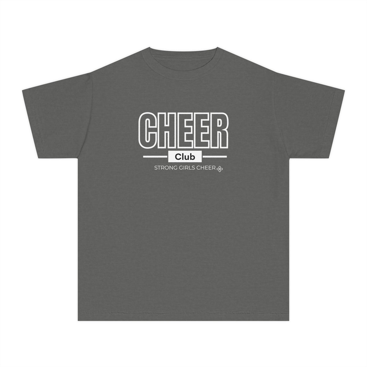 Cheer Club Youth T-Shirt | Strong Girls Cheer | Girls Cheer Comfort Colors Youth Tee