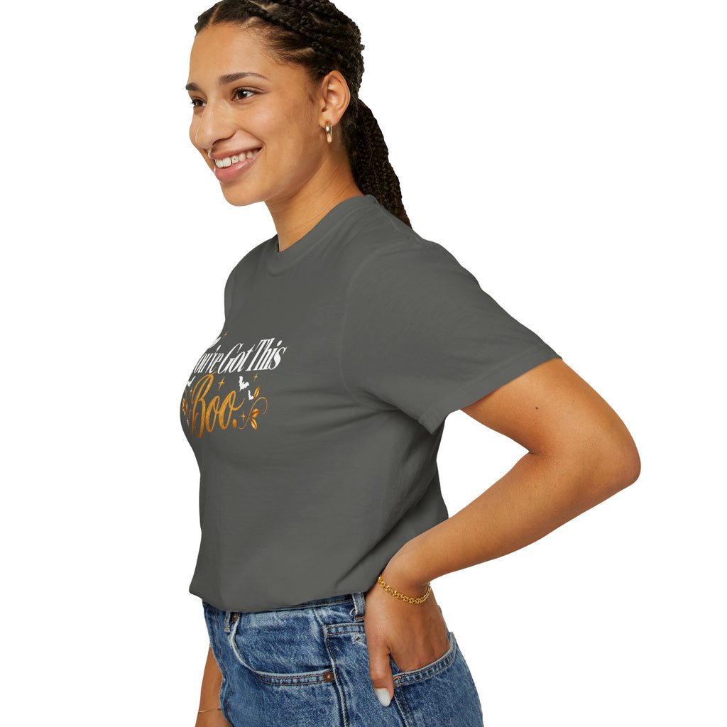 Inspirational Halloween T-Shirt - You've Got This BOO - Women's Comfort Colors Motivational Shirt