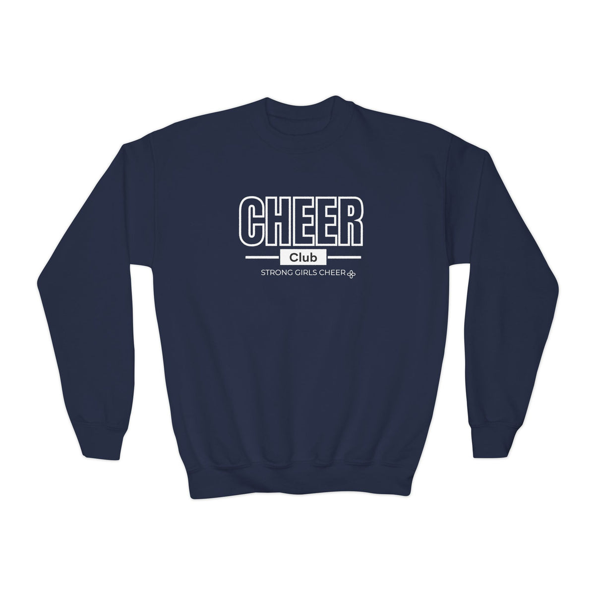 Cheer Club Youth Sweatshirt | Strong Girls Cheer | Girls Cheer Youth Crewneck