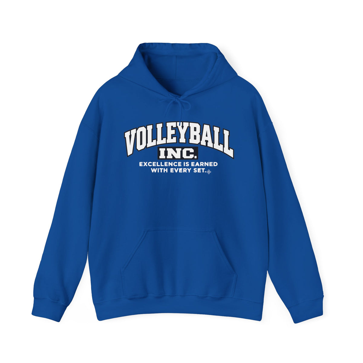 Volleyball Inc. Hoodie | Excellence Is Earned With Every Set | Volleyball Gildan Hoodie