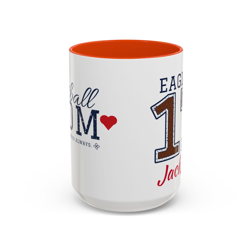 Personalized Football Mom Mug - Proud Today. Proud Always. | Custom Team Name, Number & Player Name | Football Dad, Grandma Gift | 15 oz