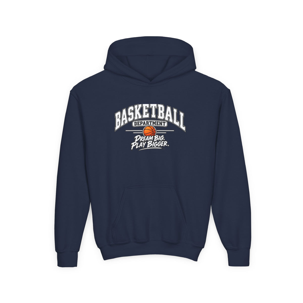 Basketball Department Youth Hoodie | Dream Big, Play Bigger | Kids Basketball Youth Hoodie