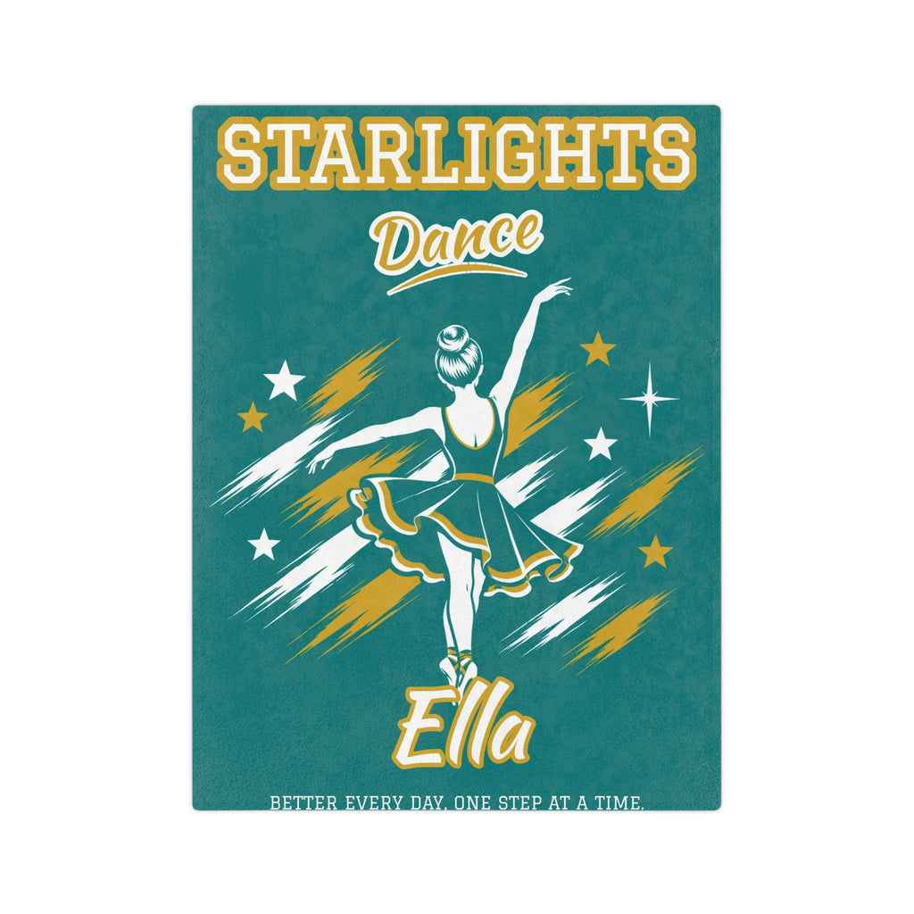 Personalized Dance Blanket - Player Spotlight Design | Custom Team Name, Class Year & Dancer Name | 2 Styles, Your Team Colors | Plush Throw