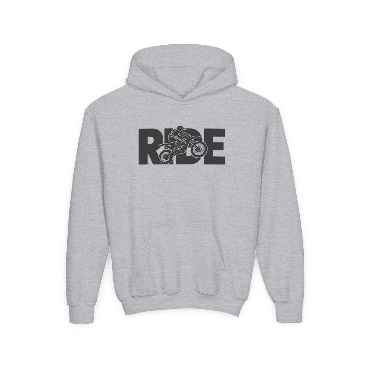 RIDE Dirt Bike Youth Hoodie | Dirt Bike Rider Graphic | Kids Youth Hoodie