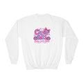 Cheer Girl Youth Sweatshirt | Practice, Sparkle, Repeat | Girls Cheer Youth Crewneck