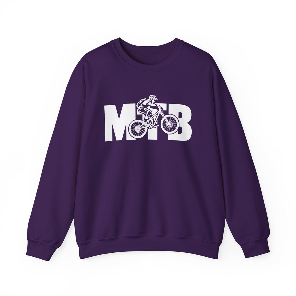 MTB Mountain Bike Sweatshirt | Mountain Bike Rider Graphic | Gildan Crewneck
