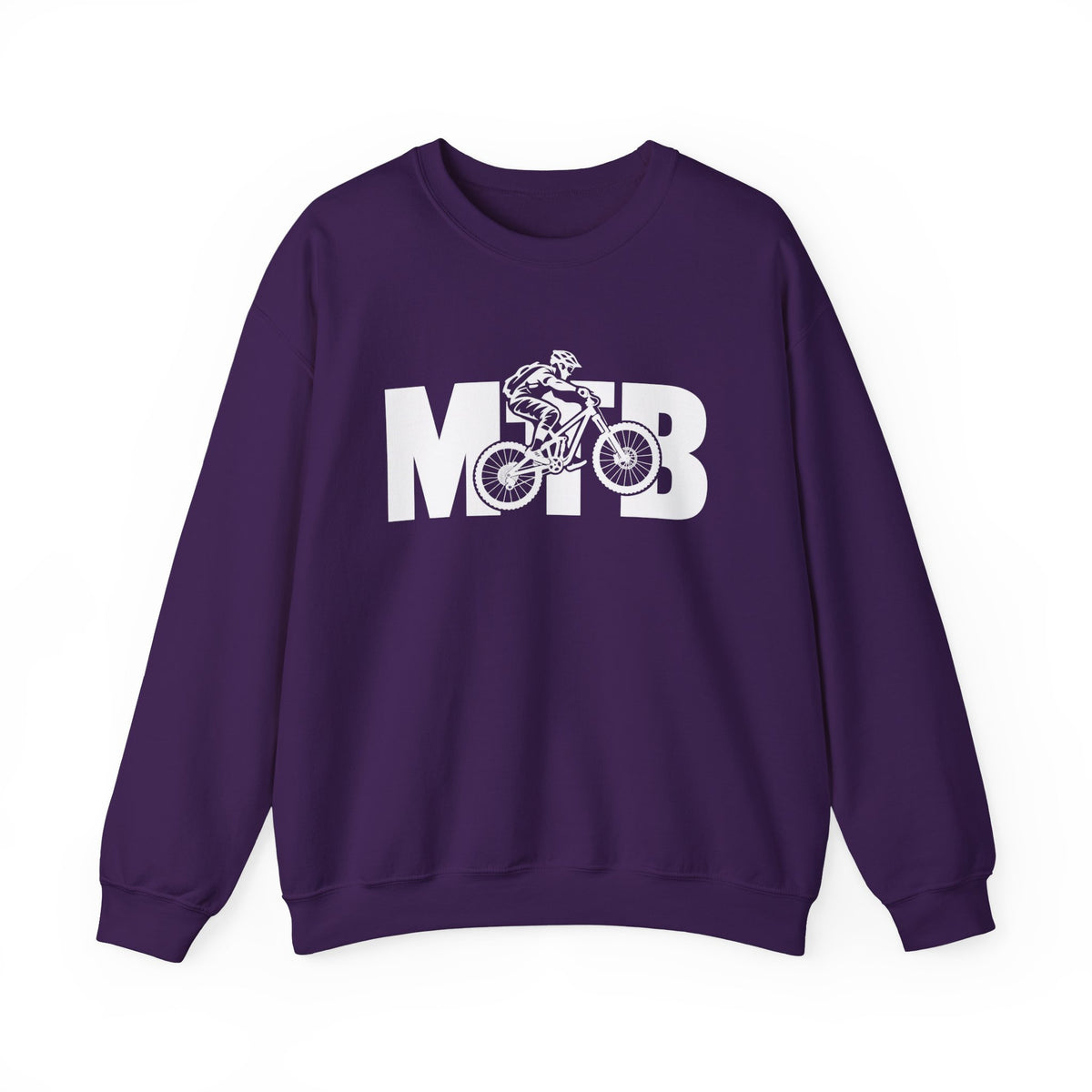 MTB Mountain Bike Sweatshirt | Mountain Bike Rider Graphic | Gildan Crewneck