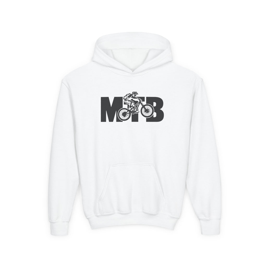 MTB Mountain Bike Youth Hoodie | Mountain Bike Rider Graphic | Kids Youth Hoodie
