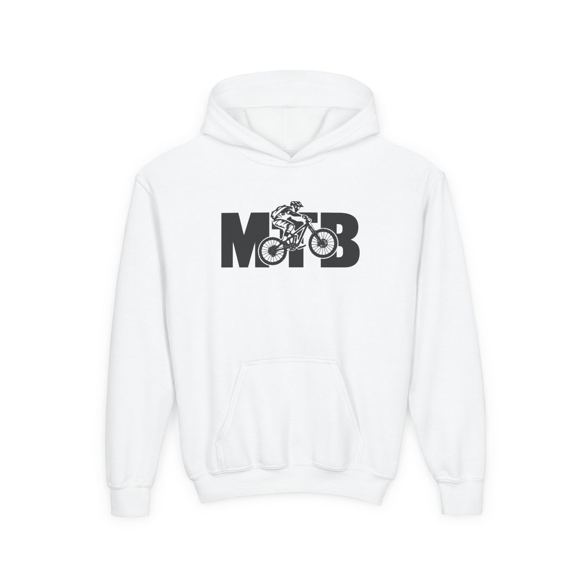 MTB Mountain Bike Youth Hoodie | Mountain Bike Rider Graphic | Kids Youth Hoodie