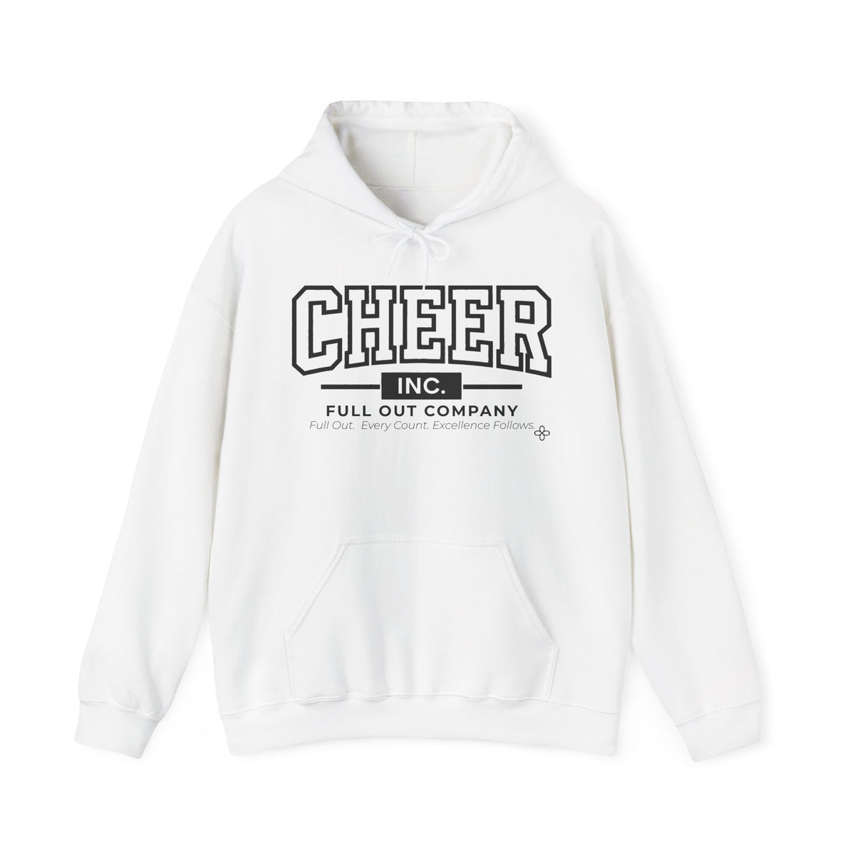 Cheer Inc. Full Out Company Hoodie | Full Out, Every Count | Cheer Gildan Hoodie