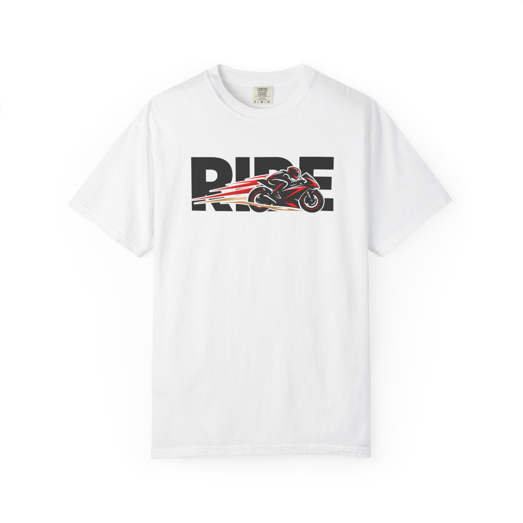 RIDE Sport Bike T-Shirt | Sport Bike Rider Graphic | Comfort Colors Tee