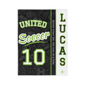 Personalized Soccer Blanket - Varsity Split Design | Custom Team Name, Number or Class Year & Player Name | Soccer Player, Senior Night Gift | Plush Throw