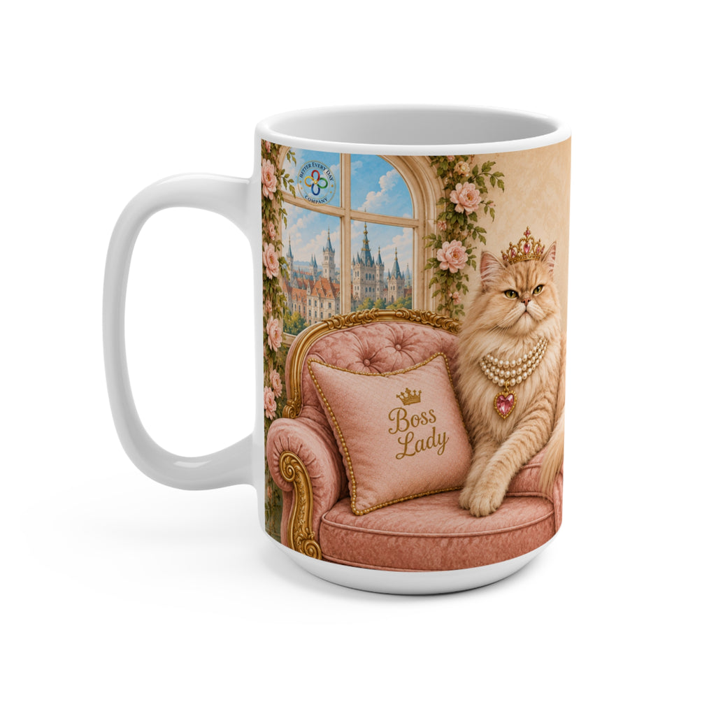 You've Got Cattitude - 15 oz Funny Cat Mug, Coffee Cup