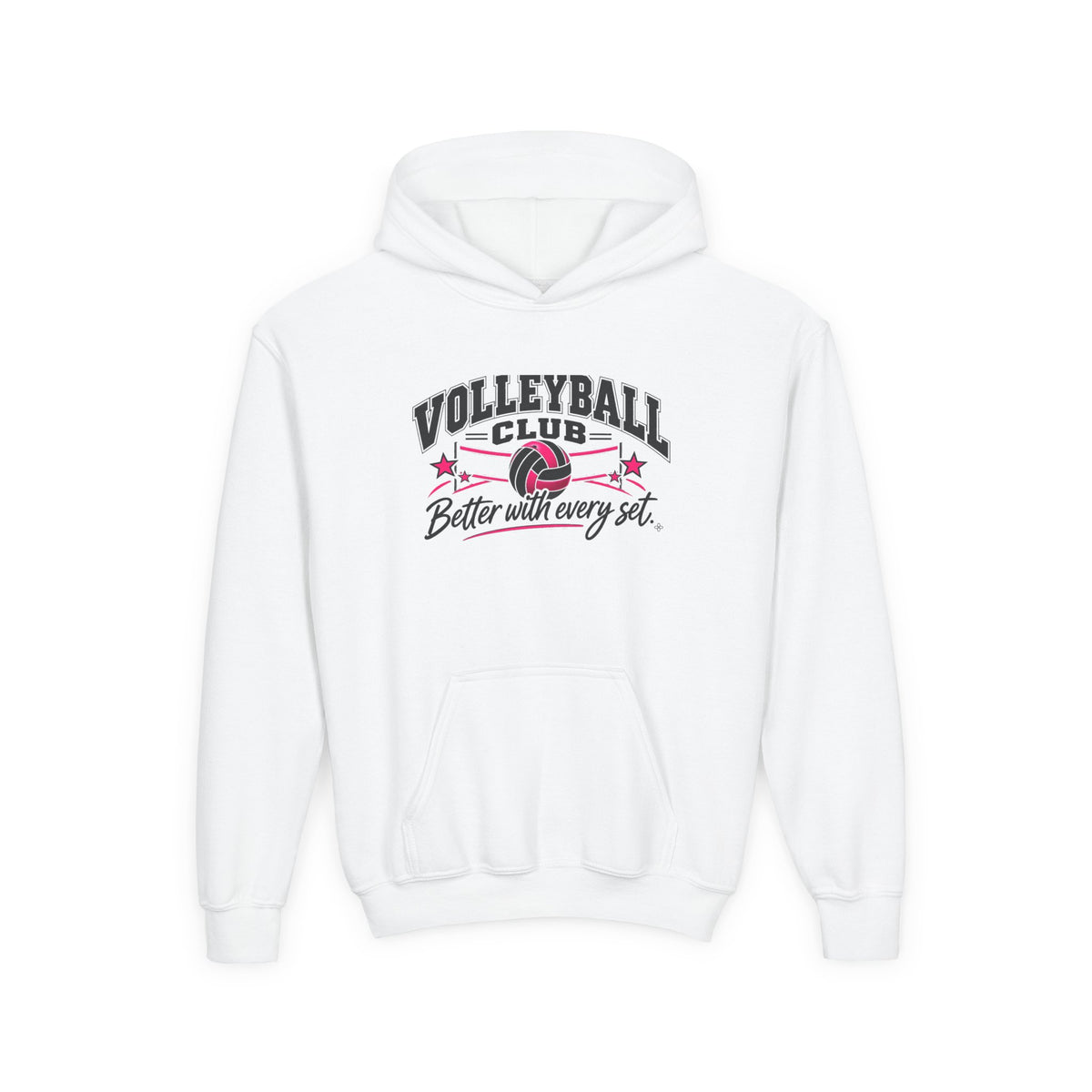 Volleyball Club Youth Hoodie | Better With Every Set | Girls Volleyball Youth Hoodie