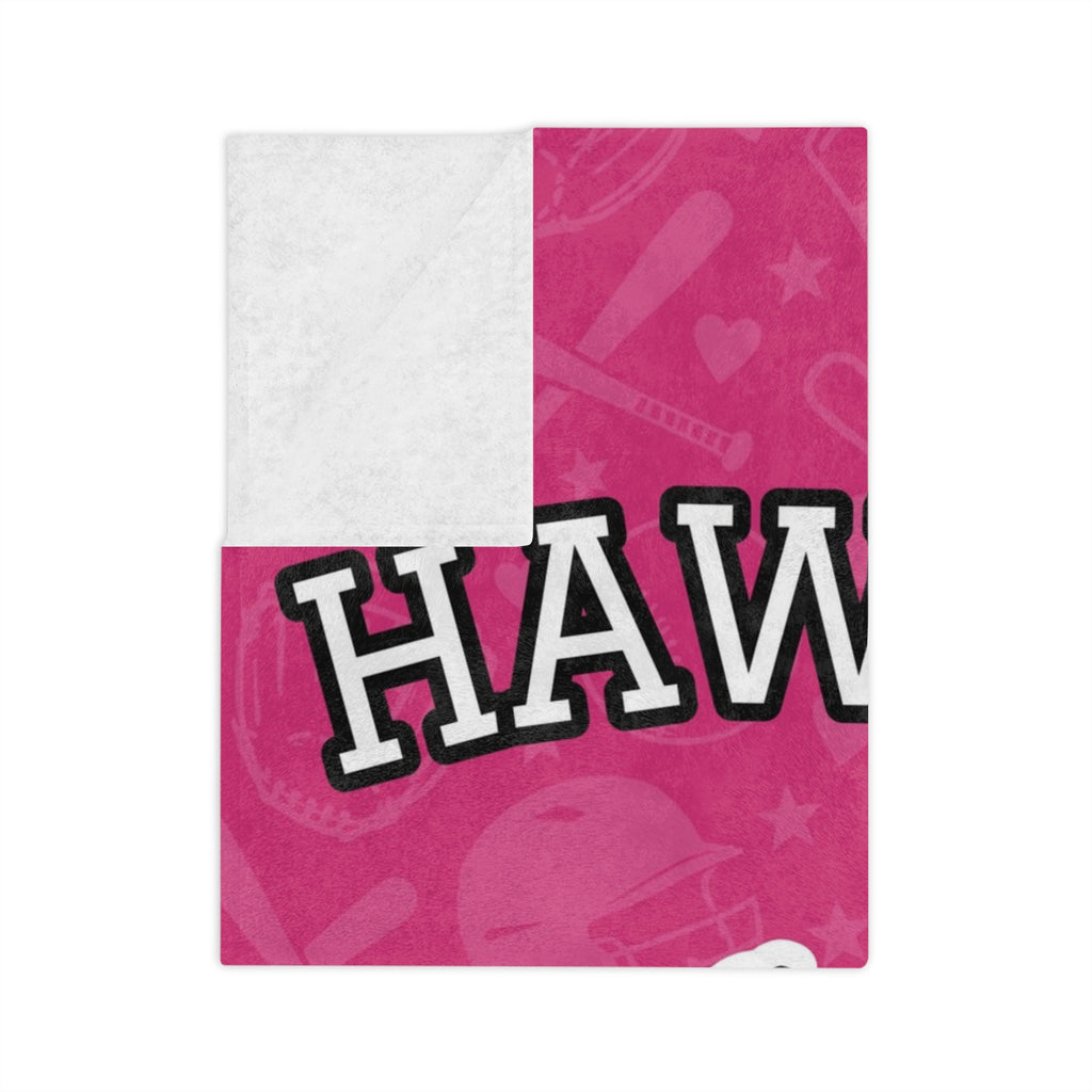 Personalized Softball Blanket - Varsity Split Design | Custom Team Name, Number or Class Year & Player Name | Softball Player, Senior Night Gift | Plush Throw
