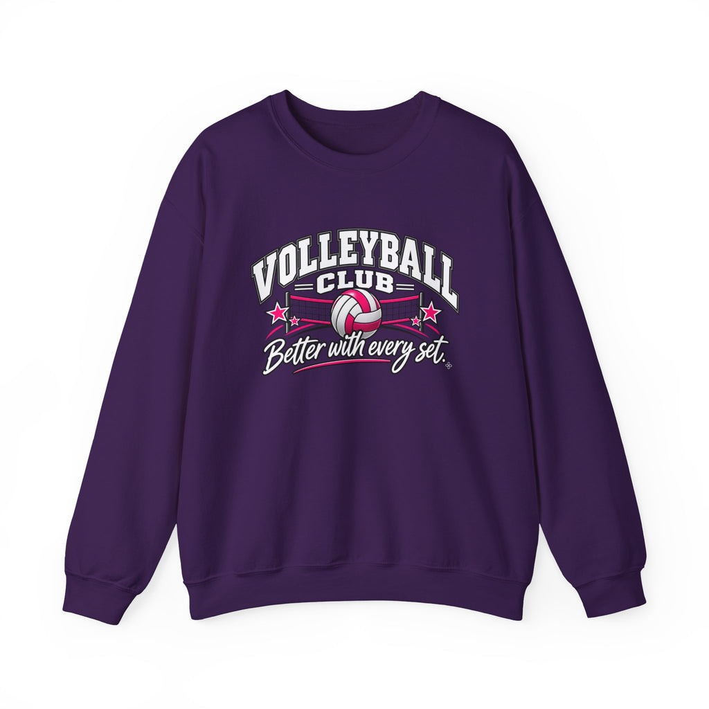 Volleyball Club Sweatshirt | Better With Every Set | Volleyball Gildan Crewneck