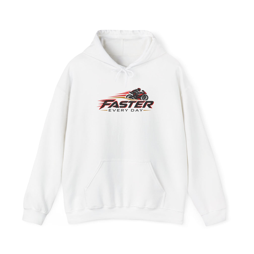 Faster Every Day Sport Bike Logo Hoodie | Motorcycle Racing Gift | Gildan Hoodie