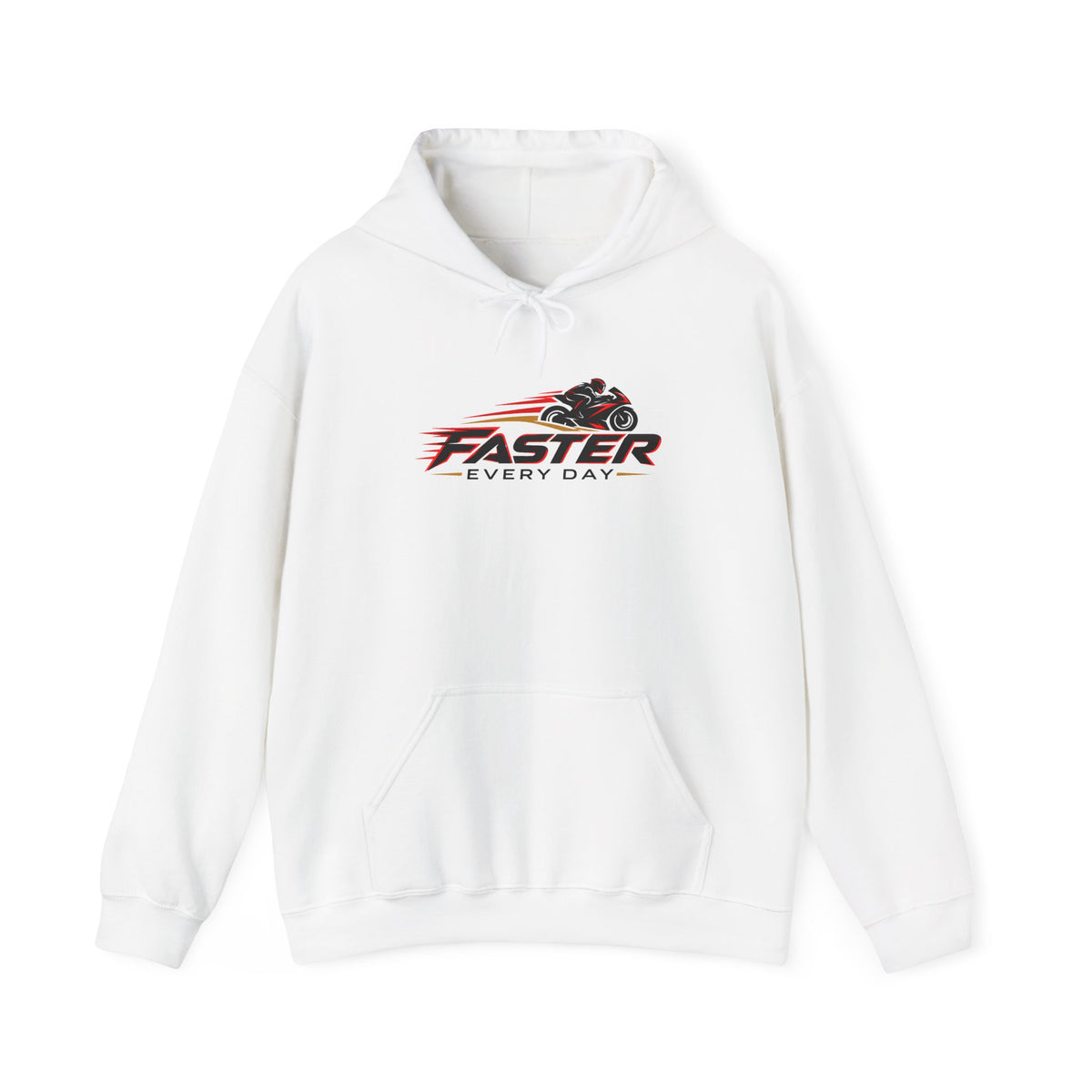 Faster Every Day Sport Bike Logo Hoodie | Motorcycle Racing Gift | Gildan Hoodie