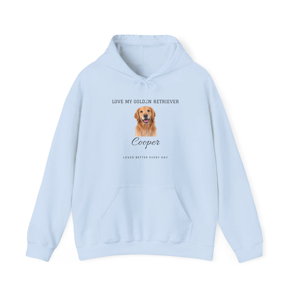 Custom Pet Photo Hoodie - Loved Better Every Day | Your Dog or Cat Photo & Name | Love My Pack | Rescue Mama | Gildan Hoodie