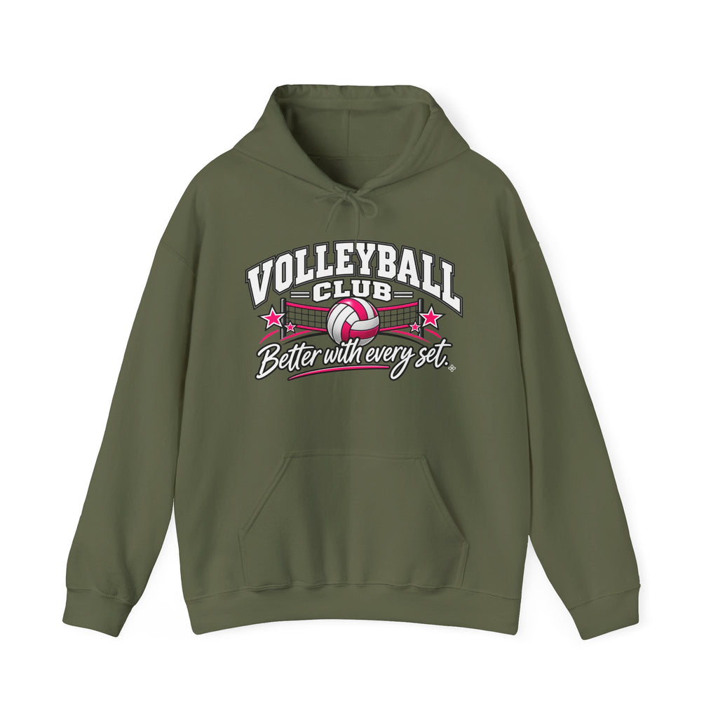 Volleyball Club Hoodie | Better With Every Set | Volleyball Gildan Hoodie