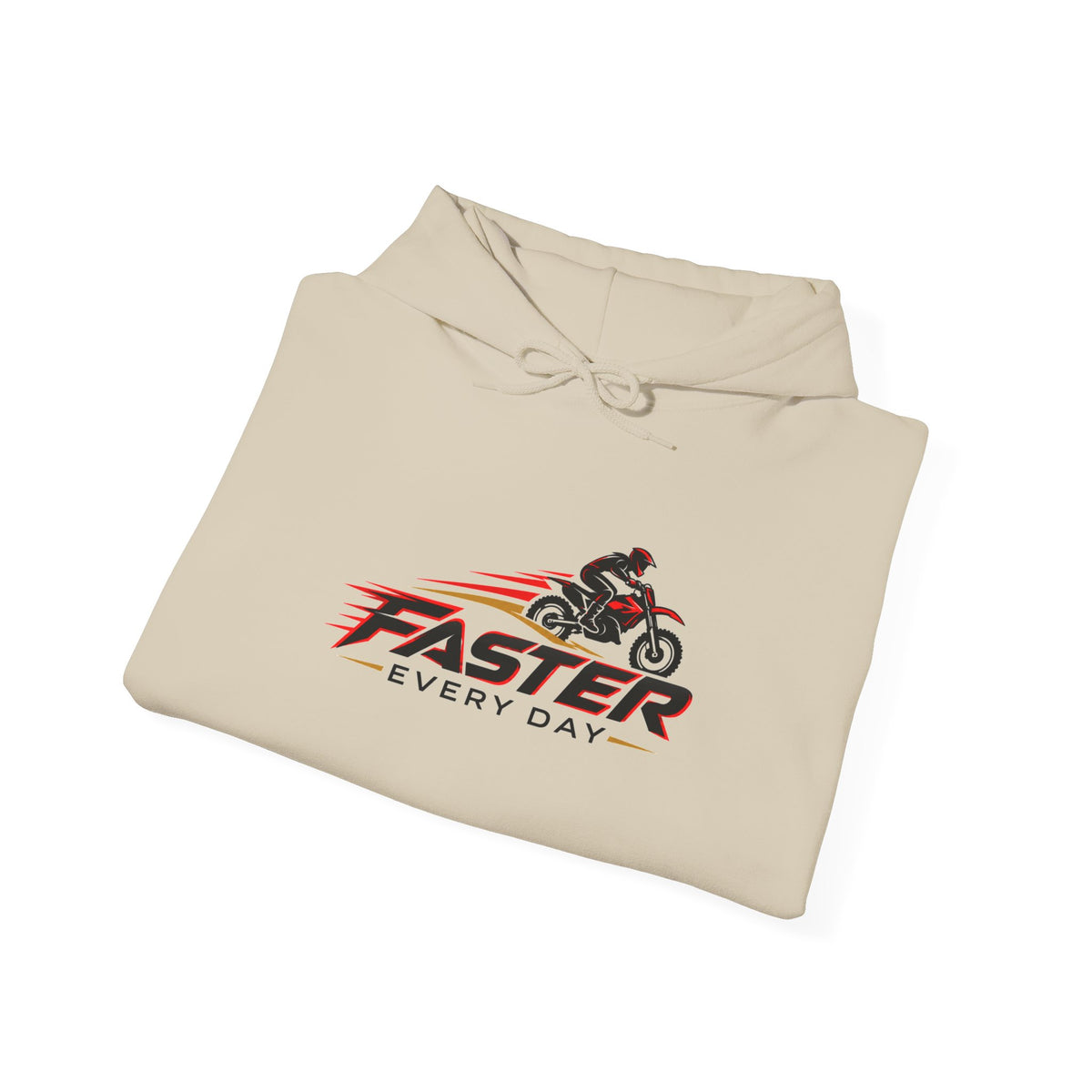 Faster Every Day Dirt Bike Logo Hoodie | Motocross Gift | Gildan Hoodie