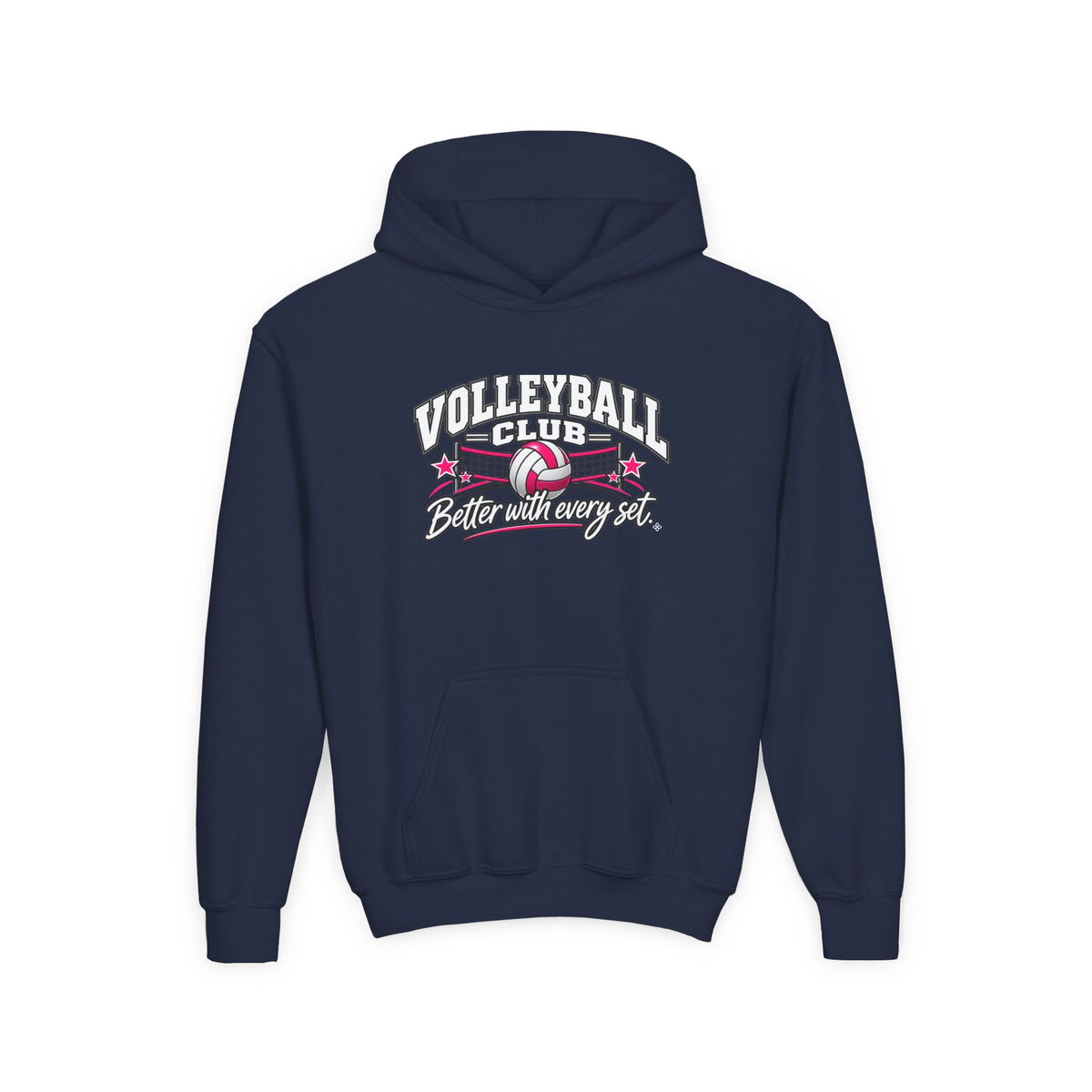 Volleyball Club Youth Hoodie | Better With Every Set | Girls Volleyball Youth Hoodie