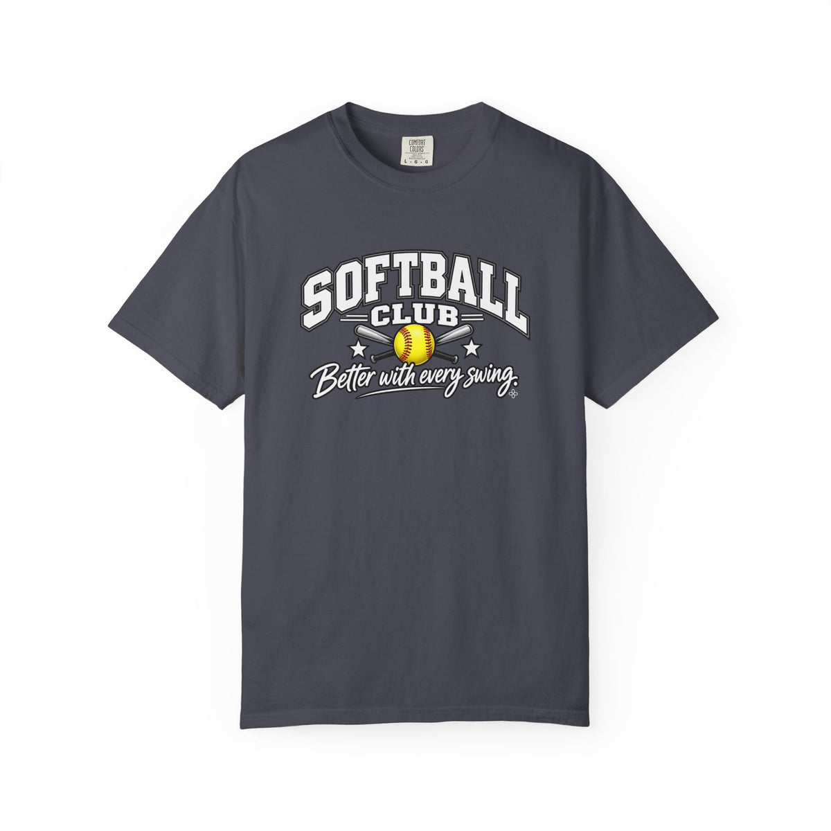 Softball Club T-Shirt | Better With Every Swing | Softball Comfort Colors Tee