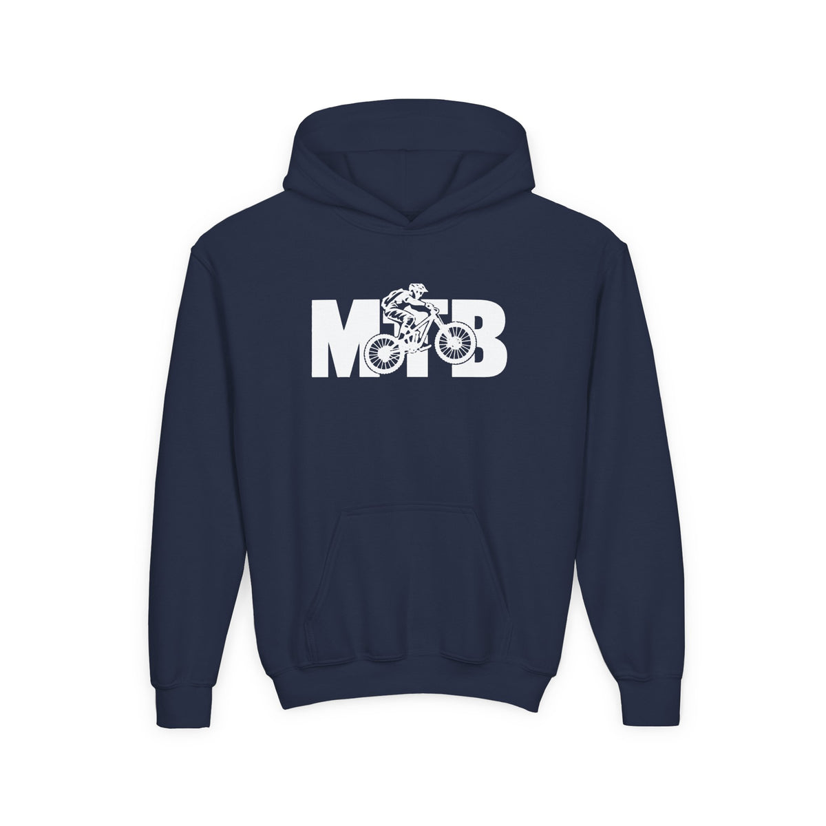 MTB Mountain Bike Youth Hoodie | Mountain Bike Rider Graphic | Kids Youth Hoodie
