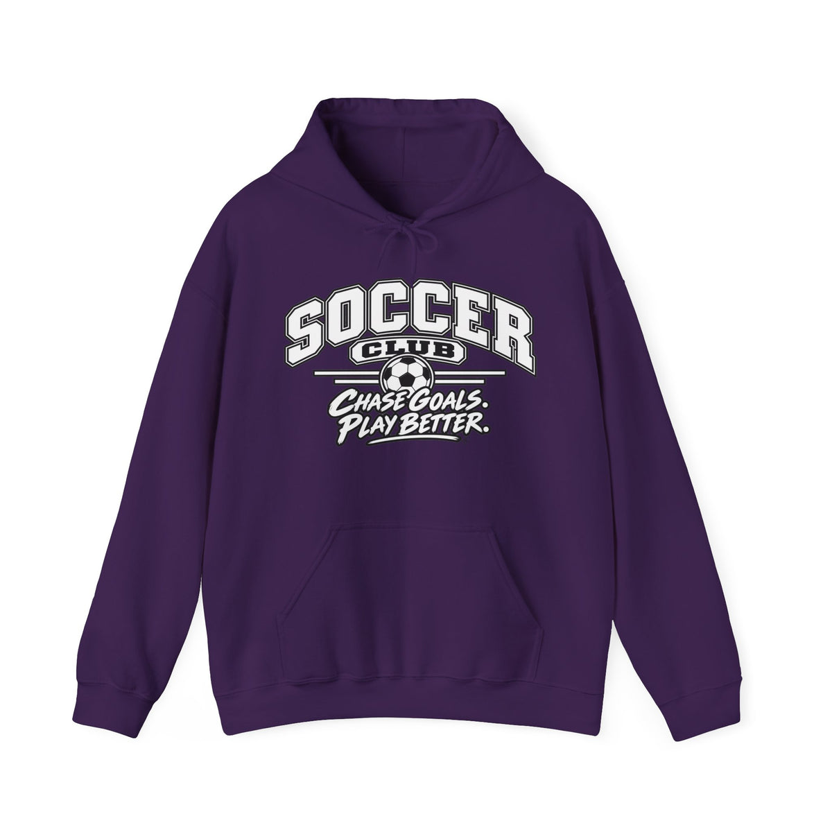Soccer Club Hoodie | Chase Goals, Play Better | Soccer Gildan Hoodie