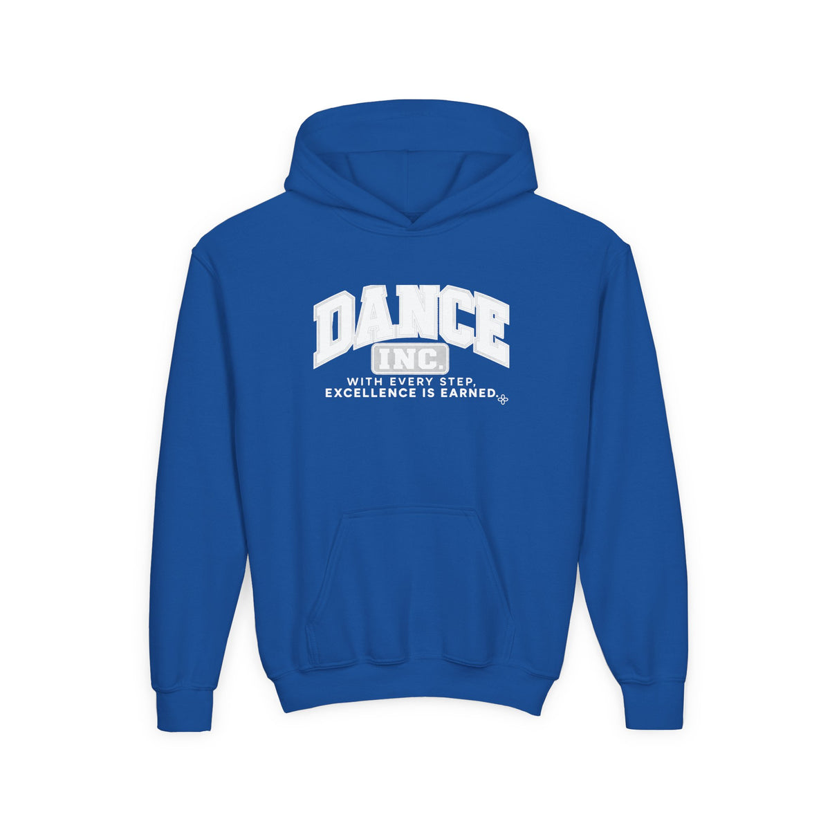 Dance Inc. Youth Hoodie | With Every Step, Excellence Is Earned | Girls Dance Youth Hoodie