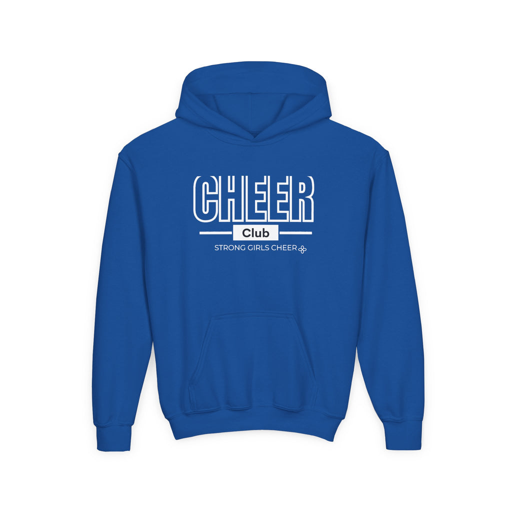 Cheer Club Youth Hoodie | Strong Girls Cheer | Girls Cheer Youth Hoodie