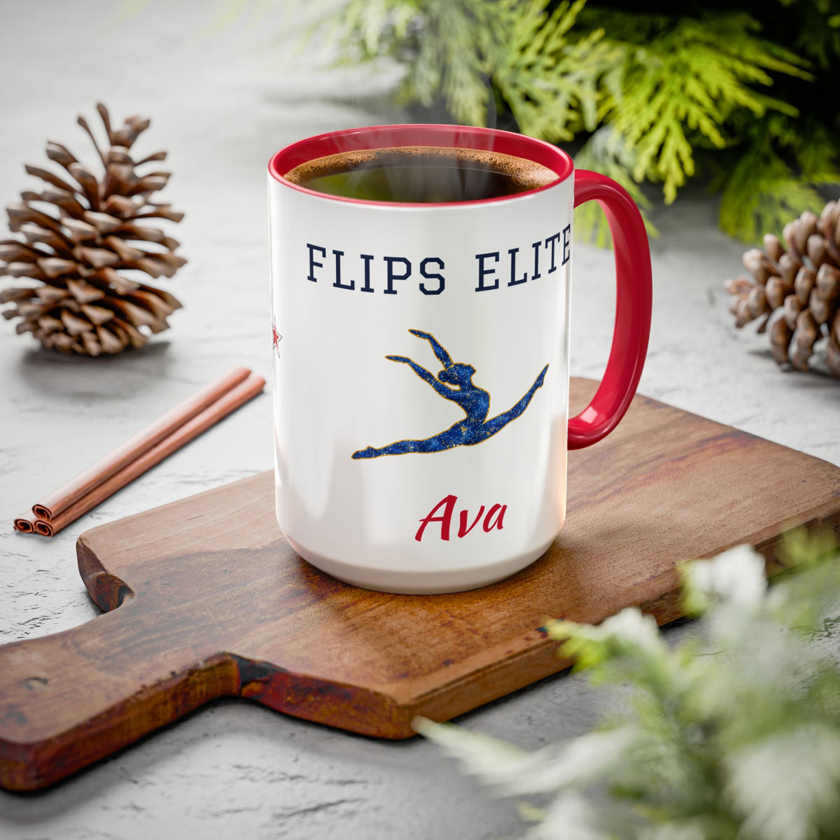 Personalized Gymnastics Mom Mug - Proud Today. Proud Always. | Custom Team Name & Gymnast Name | Gymnastics Dad, Grandma Gift | 15 oz