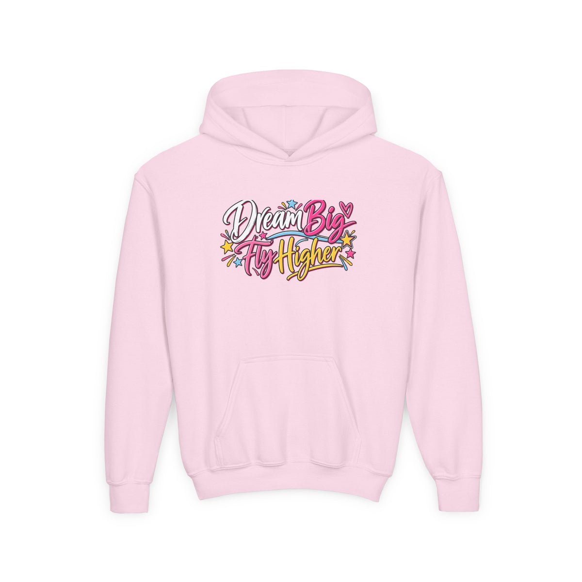 Dream Big Fly Higher Youth Hoodie | Gymnast Gift | Girls Gymnastics Youth Hoodie