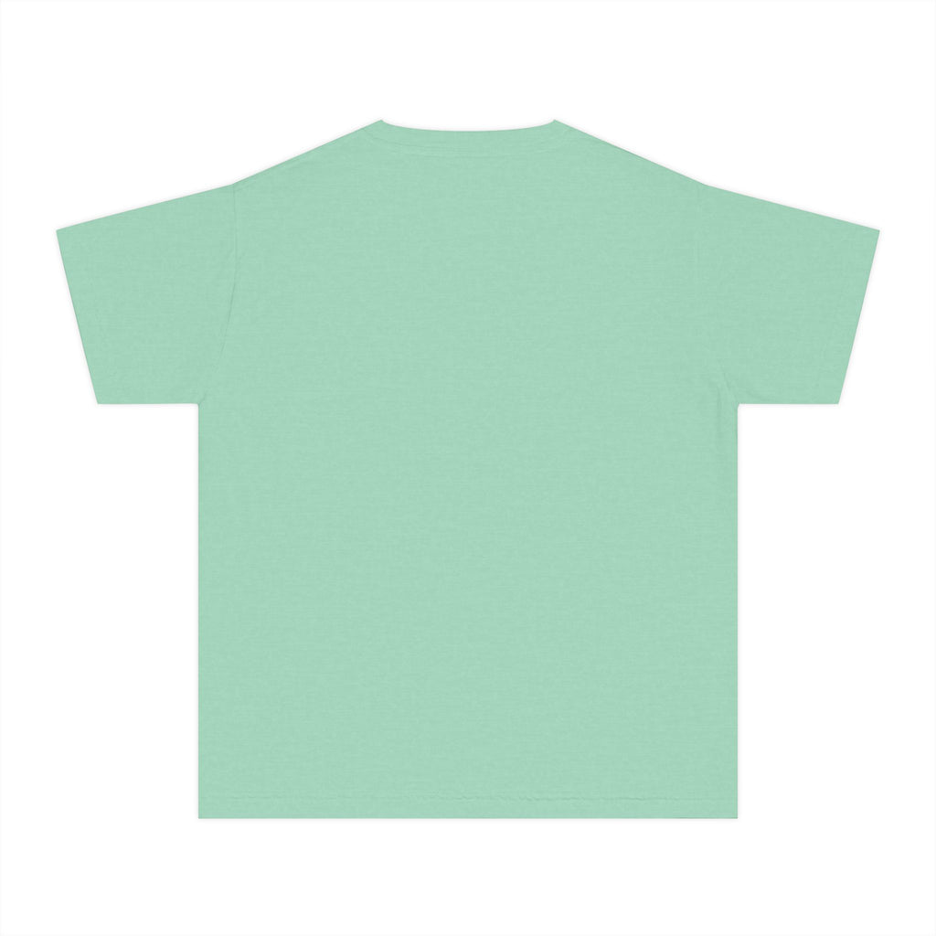 Basketball Athletics Youth T-Shirt | Excellence Is Earned With Every Shot | Kids Basketball Comfort Colors Youth Tee