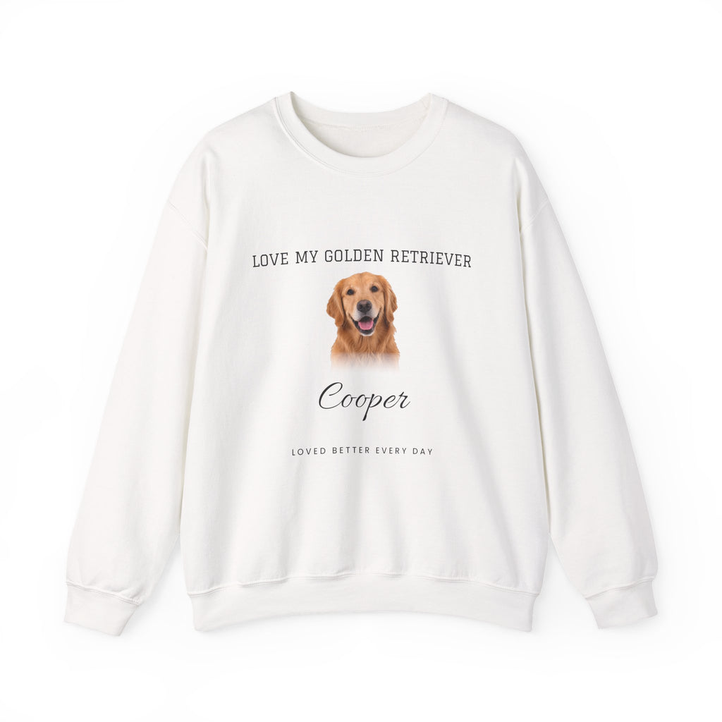 Custom Pet Photo Sweatshirt - Loved Better Every Day | Your Dog or Cat Photo & Name | Love My Pack | Rescue Mama | Gildan Sweatshirt