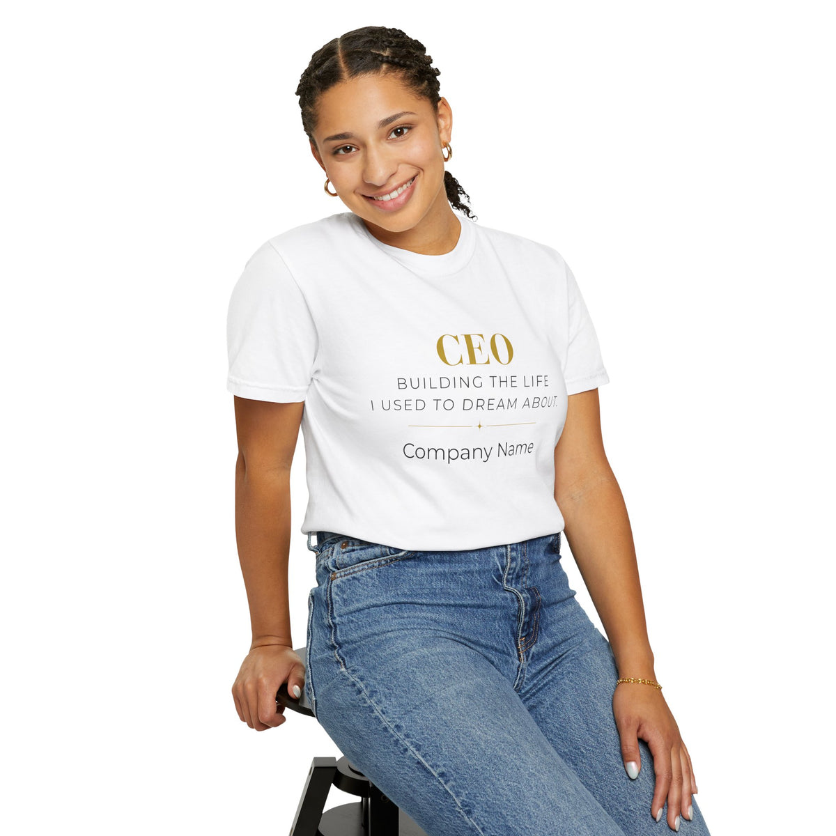 Personalized CEO T-shirt - Custom Business Owner Tee - Business Gift - Building the Life I Used to Dream About