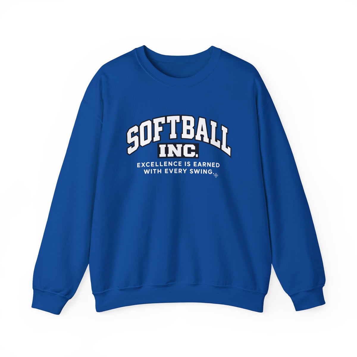 Softball Inc. Sweatshirt | Excellence Is Earned With Every Swing | Softball Gildan Crewneck