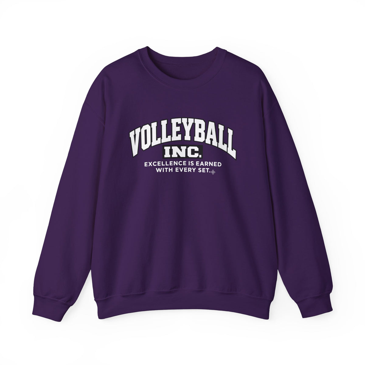 Volleyball Inc. Sweatshirt | Excellence Is Earned With Every Set | Volleyball Gildan Crewneck
