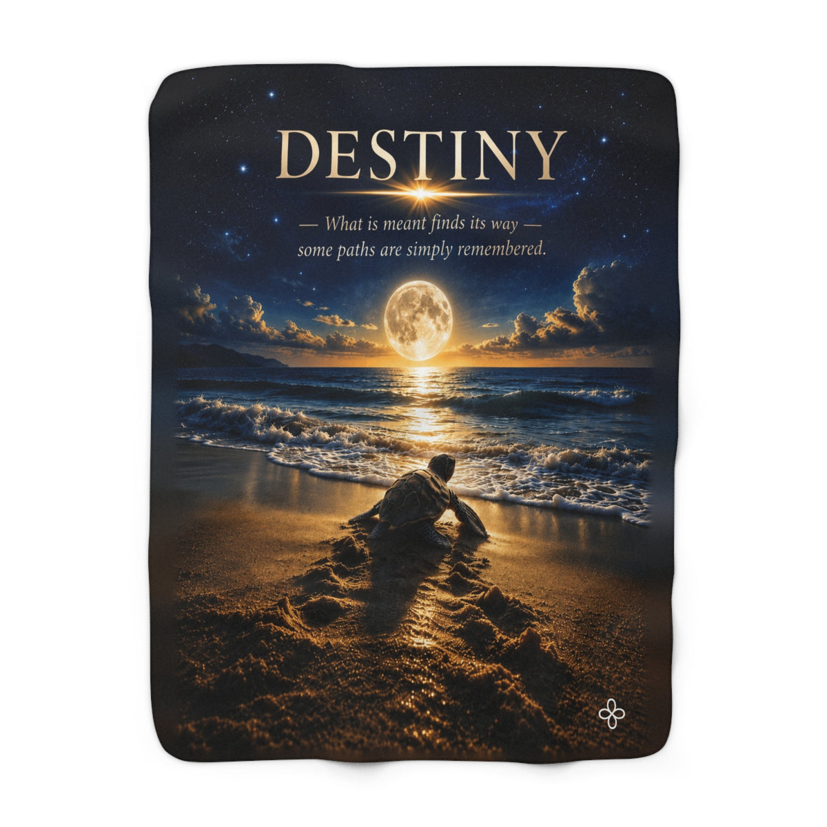 Destiny Motivational Sherpa Blanket | Inspirational Quote Sherpa Fleece Throw | Uplifting Gift | Better Every Day