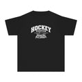 Hockey Department Youth T-Shirt | Dream Big, Play Bigger | Kids Hockey Comfort Colors Youth Tee