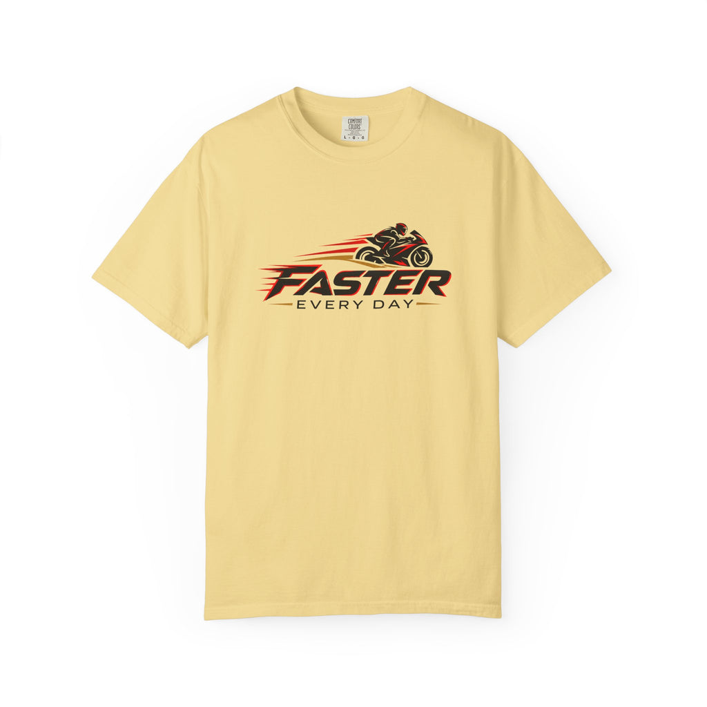Faster Every Day Sport Bike Logo Tee | Motorcycle Racing Shirt | Comfort Colors T-Shirt