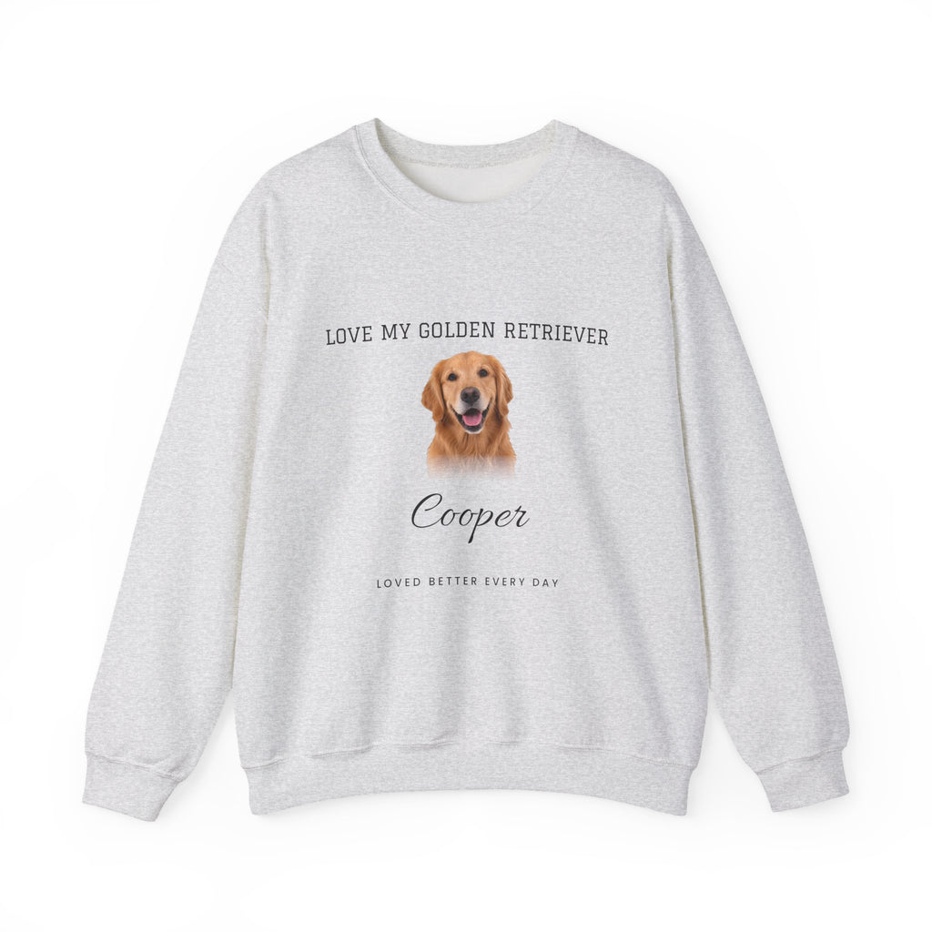 Custom Pet Photo Sweatshirt - Loved Better Every Day | Your Dog or Cat Photo & Name | Love My Pack | Rescue Mama | Gildan Sweatshirt