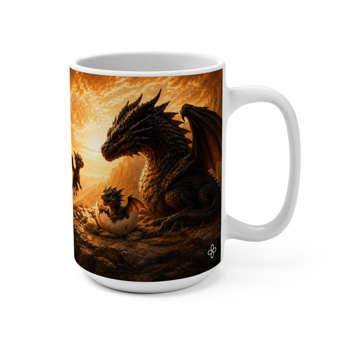 LEGACY - Dragon - I Lead by Example So Others Can Rise - 15 oz Inspirational Mug, Coffee Cup, Intentionalities