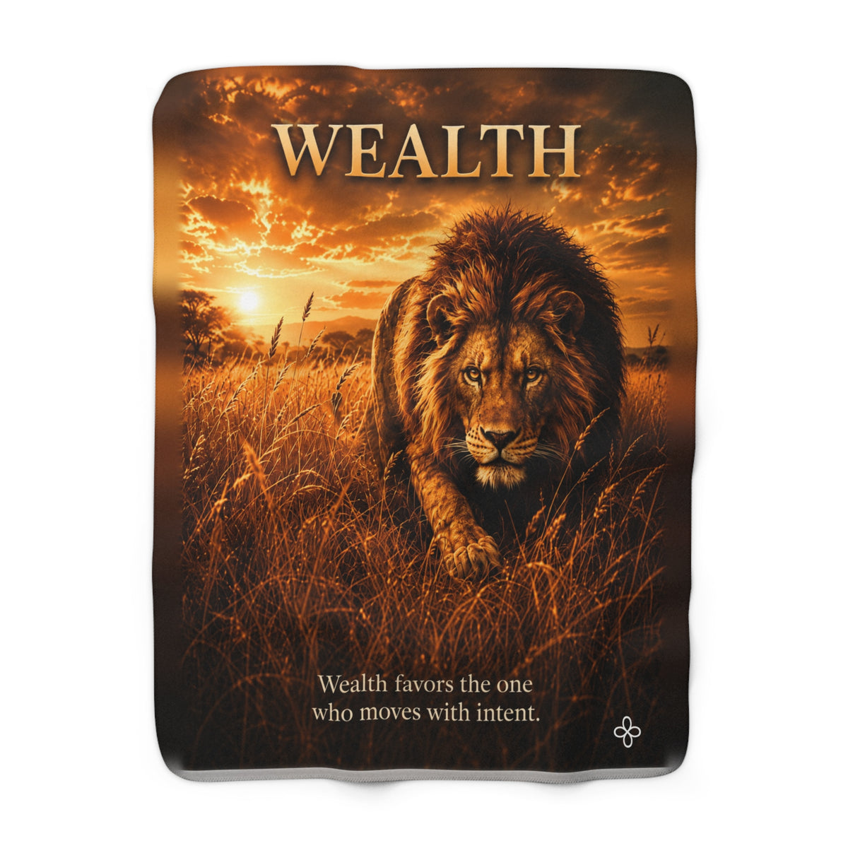 Wealth Motivational Sherpa Blanket | Inspirational Quote Sherpa Fleece Throw | Uplifting Gift | Better Every Day