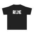RIDE Mountain Bike Youth T-Shirt | Mountain Biker Graphic | Kids Comfort Colors Youth Tee