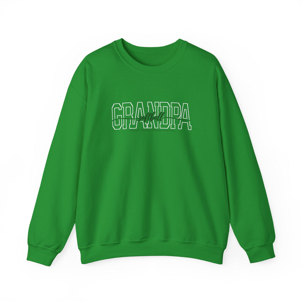 Softball Grandpa Sweatshirt - Proud Today. Proud Always. | Choose Your Team Color | Gildan Crewneck